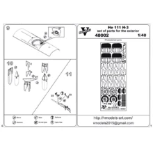 Фототравление Vmodels для He 111 H-3, экстерьер (ICM) Vmodels48002: Производитель Vmodels