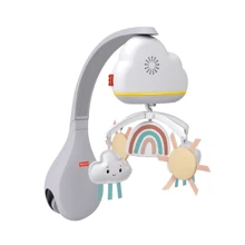 Мобиль Fisher-Price Игривые облака (HBP40): Особенности работа от батареек, подсветка