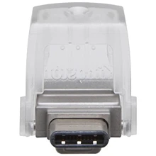 USB-флешка Kingston 32GB DataTraveler MicroDuo USB 3.1/Type-C Metal Silver (DTDUO3C/32GB): Стандарт USB USB Type-C / USB 3.1