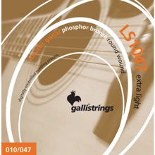 Струна для гитар Струны для акустической гитары Gallistrings LS1047 EXTRA LIGHT: Тип Комплект струн