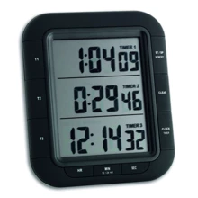 Таймер цифровой TFA Triple Time XL 103х20х103 мм (382023): Производитель TFA