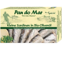 Сардины-мини Pan do Mar в органическом оливковом масле 120 г (8412439285002): Вес нетто 120 г