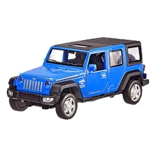 Машинка металлическая АвтоПром Jeep Wrangler Rubicon 6616 синяя (6616(Blue)): Тип Готовая модель