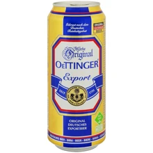 Пиво Oettinger Export светлое пастеризованное 5.4% 0.5 л ж/б (FSH_4014086020339): Объем, л 0.5
