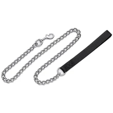 Поводок-цепочка Coastal Titan Chain Dog Leash для собак черный 0.6 смx1.2 м: Тип Поводок