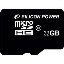 Карта пам'яті Silicon Power 32GB microSDHC Class 10 (SP032GBSTH010V10): Тип карти MicroSDHC