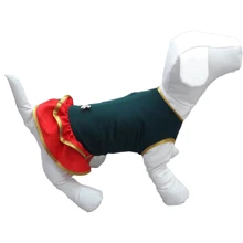 Платье Dogs Bomba Кант с кнопками O-37 Размер 2 Зеленый/Красный: Тип Платья