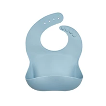 Нагрудник силиконовый Twins Bib TB-03-04, dusty blue, голубой: Производитель Twins