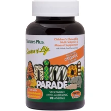 Nature's Plus, Source of Life, Animal Parade, Children's Chewable Supplement, Orange Flavor, 90 Animal-Shaped Tablets (NTP29974): Тип Мультивитамины