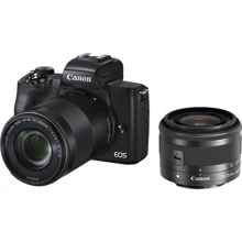 Canon EOS M50 Mark II kit (15-45mm + 55-200mm) IS STM Black (4728C041) UA: Тип матрицы CMOS