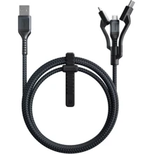 Кабель Nomad USB Cable to Lightning / microUSB / USB-C 1.5m (NM0191AB00): Тип USB Cable - Lightning/microUSB/USB-C