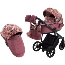Коляска 2 в 1 Adamex Porto Flowers-2: Тип коляски Универсальная коляска (2-в-1)