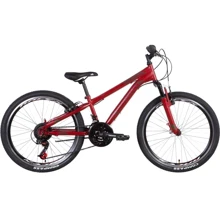 Велосипед 24" Discovery RIDER AM 2022 (красно-черный (м)): Материал рамы сталь
