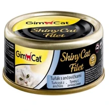 Влажный корм GimCat Shiny Cat Filet для кошек с тунцом и анчоусами 70 g (4002064412924): Тип Консервы