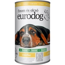 EuroDog Adult с курицей 24х415 г: Тип Консервы