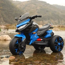 Трёхколёсный мотоцикл Kidsauto Sport Bike 12V синий: Вид мотоцикл