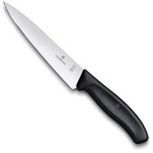 Victorinox (6.8003.12) SwissClassic 12см чорний: Лезо нержавіюча сталь