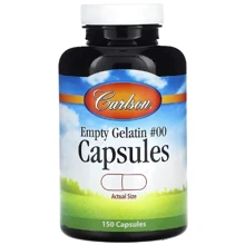 Carlson Labs Large #00 Empty Caps Пустые капсулы 150 капсул: Форма выпуска Капсулы