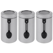 Емкость для хранения Набор емкостей с мерными ложками Brabantia CANISTERS (1,7 л, 3 шт) (42 37 27): undefined undefined