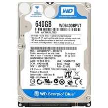 Внутренний жесткий диск WD Scorpio Blue WD6400BPVT RB: Форм-фактор 2.5"
