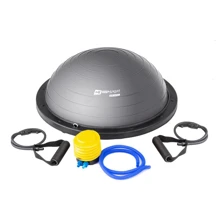 Степ платформа и балансировочная платформа Hop-Sport Bosu серая (HS-L058): Вид Балансировочная полусфера