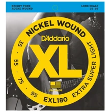 Струна для гитар Струны D`ADDARIO EXL180 XL EXTRA SUPER LIGHT 35-95: Тип Комплект струн