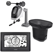 Метеостанція La Crosse WS1652 Black: Метео вимірювання Точка росы, Внешняя влажность, Внешняя температура, Внутренняя влажность, Внутренняя температура, Атмосферное давление, Скорость и направление ветра