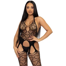 Бодистокинг Leg Avenue Net suspender bodystocking One size Black: Для кого Для женщин