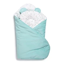 Набор конверт - плед и подушка Twins Bear Mint 100х100 - 35х35 (9064-TB-14): Производитель Twins