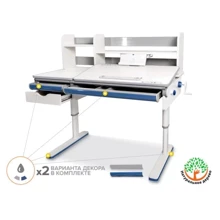 Детский стол Mealux Montreal Multicolor TG с полкой (арт. BD-670 TG/MC с полкой): Тип Парта