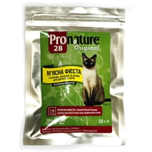 Сухий корм для дорослих котів Pronature Original Adult Meat Fiesta зі смаком курки, лосося і ягняти 0.35 кг (65672453004): Тип Сухий корм