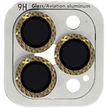 Защитное стекло для iPhone Epik Metal Shine Gold for Camera iPhone 15 Pro / 15 Pro Max: Тип защиты экрана на камеру