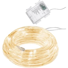 Гирлянда дюралайт на батарейках Springos Rope Lights 5 м 50 LED CL0857 Warm White: Тип Линейная