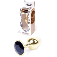 Анальна пробка із кристалом BOSS of TOYS Boss Series - Jewellery Gold PLUG Black S, BS6400020: Для кого унісекс