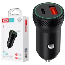 Зарядное устройство XO Car Charger USB+USB-C CC33 18W Black: Особенности USB-C, Быстрая зарядка
