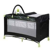 Манеж Lorelli VERONA 2L+ (black/green dots): Тип кроватка-манеж