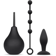Набор новичка для анальной стимуляции Nexus ANAL BEGINNER KIT, спринцовка, анальные бусы и пробка: Для кого Унисекс