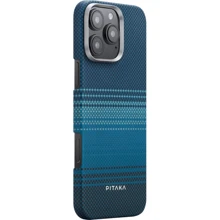 Чехол для iPhone Pitaka Sunset Moonrise Tactile Woven Case Moonrise (KI1601MO) for iPhone 16 Pro: Цвет синий