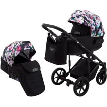 Коляска 2 в 1 Adamex Porto Light Flowers 10: Тип коляски Универсальная коляска (2-в-1)