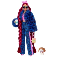 Кукла Barbie Экстра в синем леопардовом костюме (HHN09): Возраст от 3 лет