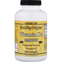 Healthy Origins Vitamin D3 Gels 10,000 IU (Lanolin) 360 caps Витамин D3: Форма выпуска Капсулы