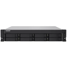 Сетевой накопитель (NAS) Qnap TS-832PXU-RP-4G: Слоты для дисков 8х 3,5" SATA
