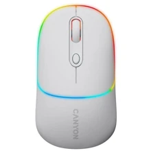 Мишка Canyon MW-22 Dual Band RGB Wireless Snow White (CNS-CMSW22SW): інтерфейс підключення Bluetooth, Wireless