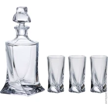 Набор рюмок Bohemia Quadro 99999/99A44/457 (7 пр.): Тип Штоф для водки и 6 рюмок