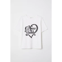 Футболка H & M 6429738 170 см біла: Тип футболки