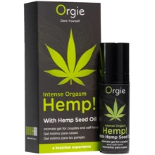 Возбуждающий гель для пар Orgie Hemp! Intense Orgasm, 15 мл, тепло-холод, эффект сильной вибрации: Форма выпуска Гель