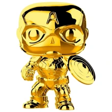 Игровая фигурка FUNKO POP! cерии "Золотой хром" - КАПИТАН АМЕРИКА: Тип Персонаж мультфильма, фильма