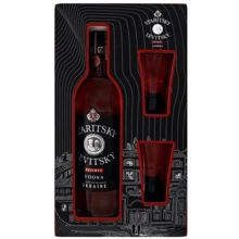 Водка Staritsky and Levitsky RESERVE 0.5 л + 2 рюмки 40% (AS8000017975294): Объем, л 0.5