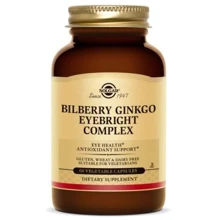 Solgar Bilberry Ginkgo Eyebright Complex, 60 Caps Чорниця, очанка: Форма випуску капсули