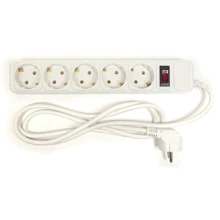 Сетевой фильтр PowerPlant 1.8 м, 5 розетoк, евростандарт (JY-1056/1.8) (PPSA10M18S5): Количество розеток, шт 5